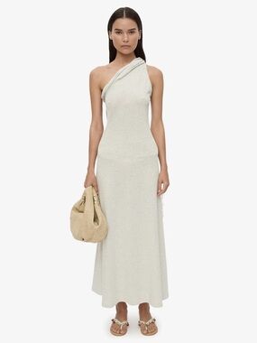 Christopher Esber Rolled Up Cutaway One shoulder tank dress